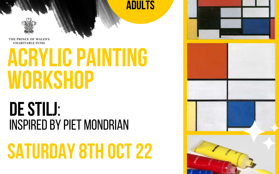 FREE WORKSHOP FOR TEENS & ADULTS: ACRYLICS INSPIRED BY MONDRIAN
